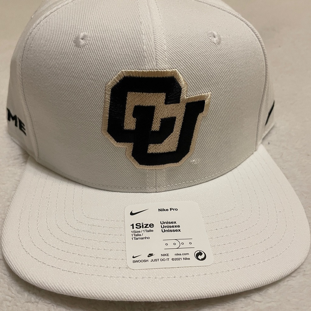 NWT Nike CU Buffs White Prime Time Snapback Hat